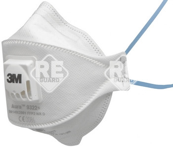 3M 9322+ AURA FFP2 részecskeszűrő félálarc