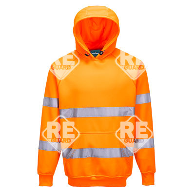 Hi-Vis Kapuzen Sweatshirt Orange S