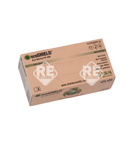 ecoSHIELD Eco Nitrile 250 puderfreier Einweghandschuh 150St/Box XS