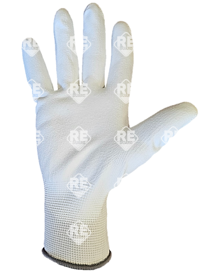 Guarder Polyester Handschuh mit PU beschichtete Handfläche ECO weiß Gr: 10