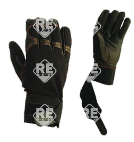 Vibrationsdämpfender Handschuh aus Rindkernleder, Größe 9