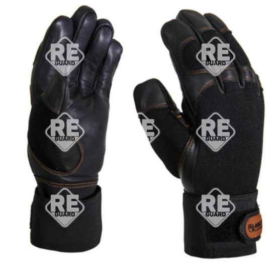 Vibrationsdämpfender Handschuh aus Rindkernleder, Größe 9