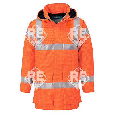 Bizflame Rain Hi-Vis FR Jacke Orange 4XL