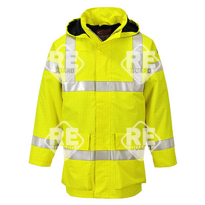 Bizflame Rain Hi-Vis FR Jacke Orange 4XL