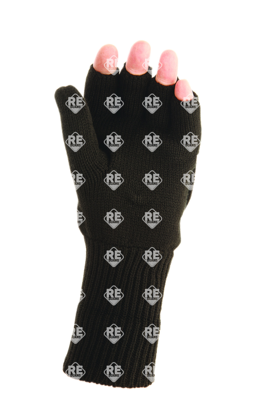 Gestrickter Schützenhandschuh , gefüttert, Größe L