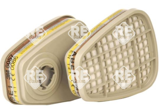 3M 6091 A1P3R gáz-, gőz- és részecskeszűrőbetét