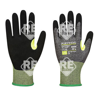 CS Cut E15 Nitrile Grau/Schwarz L