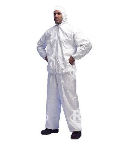 TYVEK Jacke mit Kapuze und Reißverschluss M