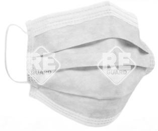 Mundschutz Guarder Medizinisch 3-lagig mit Gummibändern blau