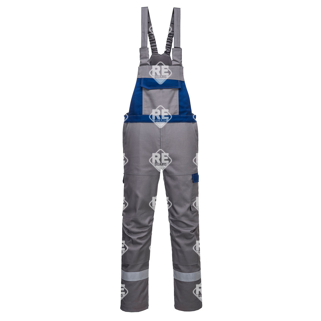Bizflame Industry zweifarbige FR Latzhose Grau L