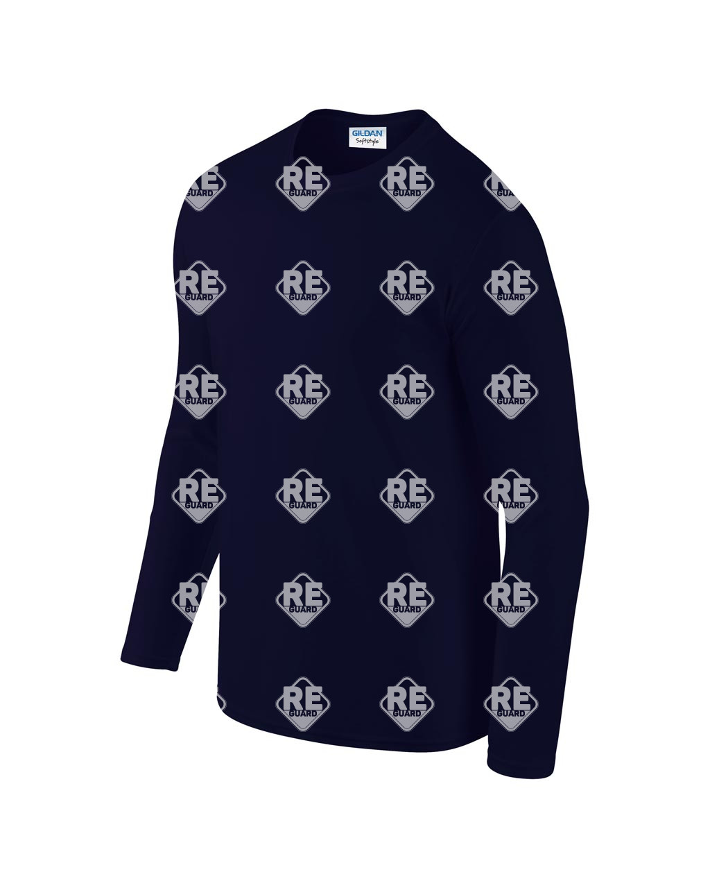 SOFTSTYLE® Langarm-T-Shirt für Erwachsene Navy S