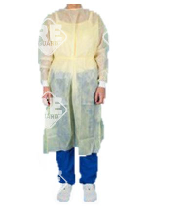 Jetguard köpeny, nyaknál és hátul kötős, gumis mandzsetta, sárga, M