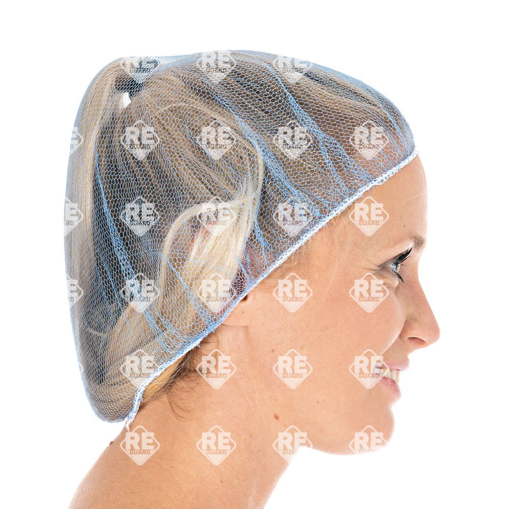 Baretthauben Honeycomb | Nylon Weiß 53cm