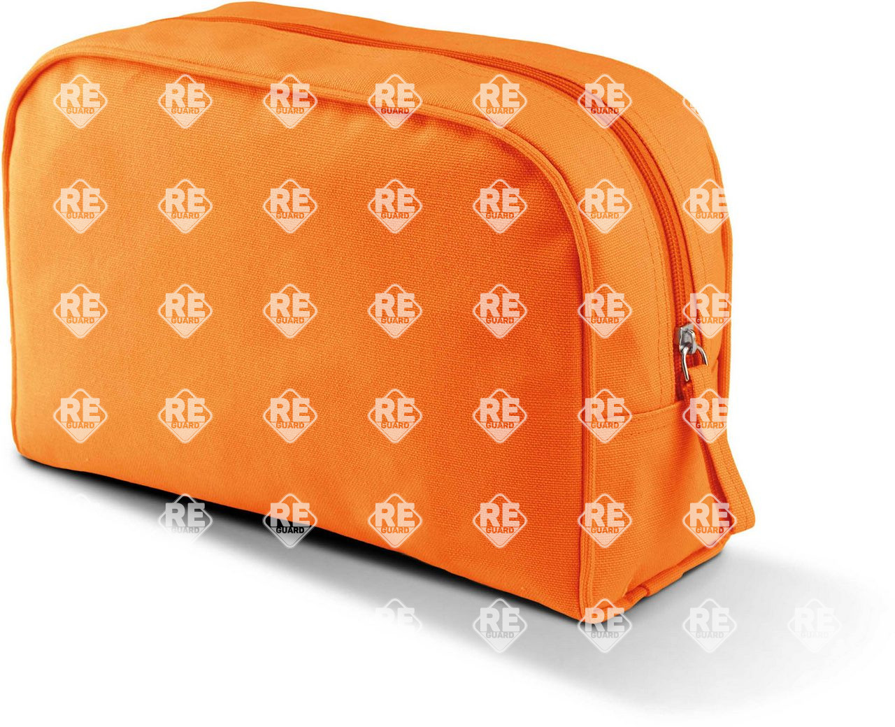 Kosmetiktasche aus baumwollcanvas KIMOOD gebranntes limettengrün