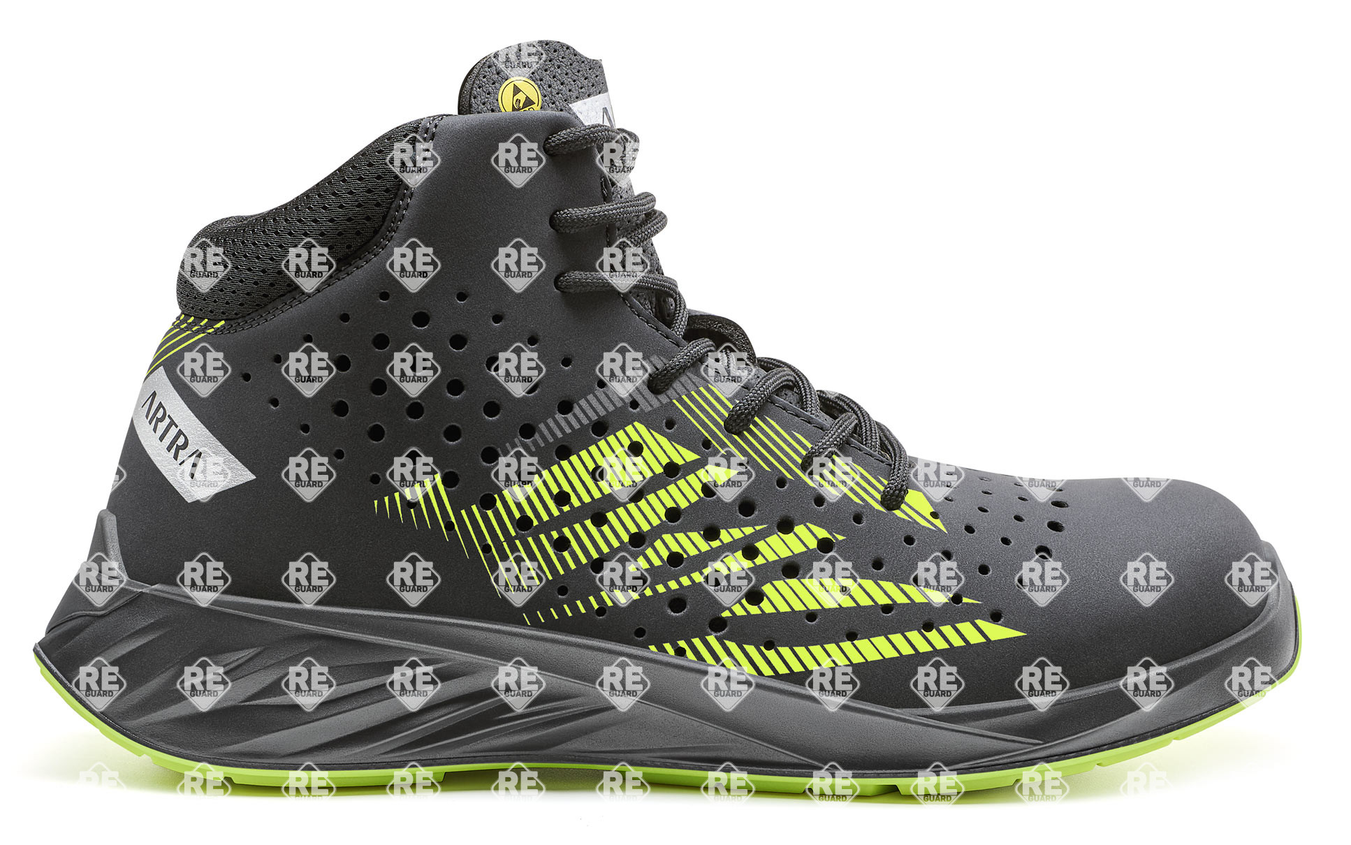 ARTRA ARDEUS 350 Air 618080 S1 PL ESD schwarz/gelb stiefel 35