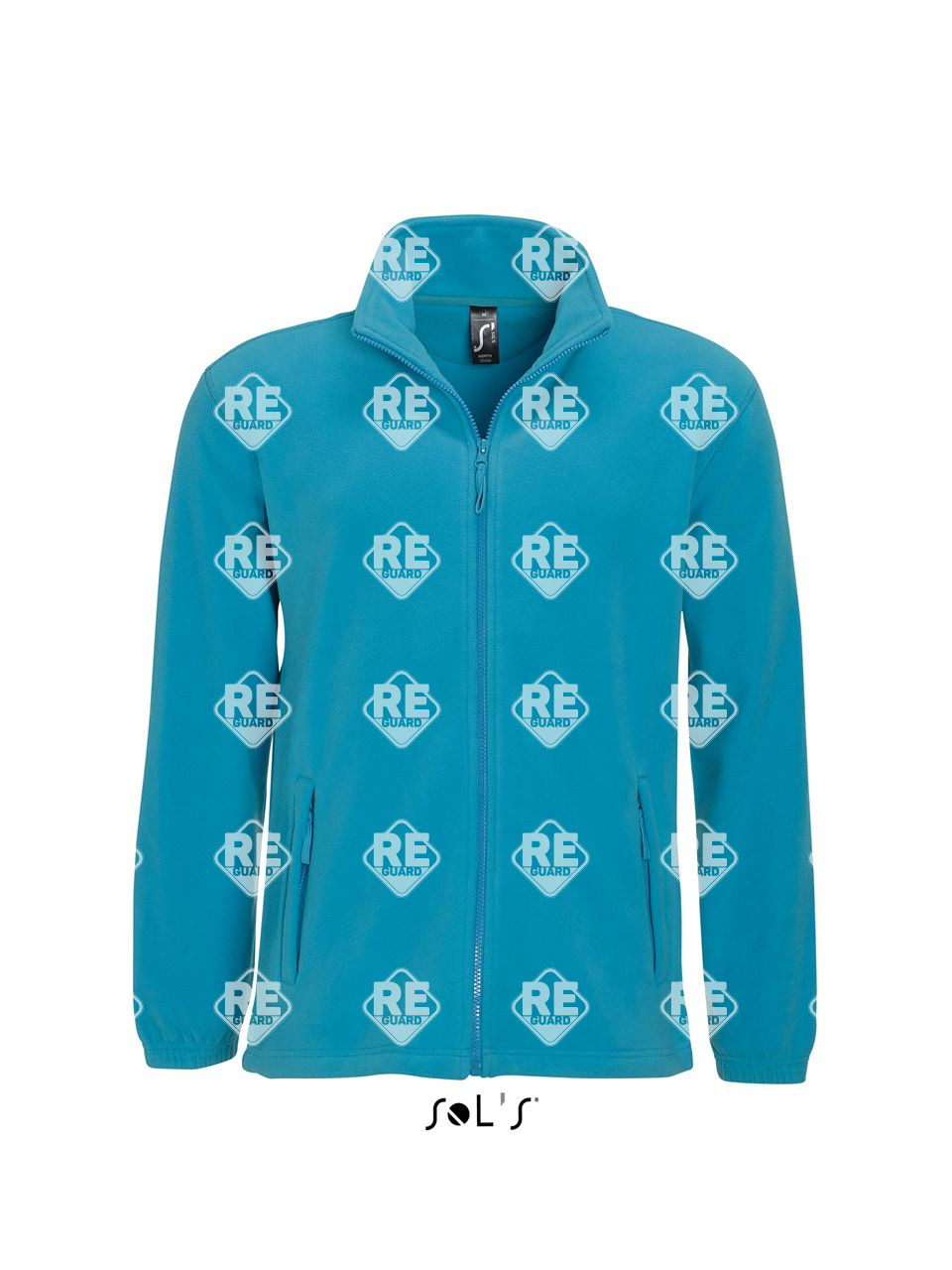 SO55000 SOL'S NORTH MEN - FLEECEJACKE MIT REISSVERSCHLUSS aquablue 2XL