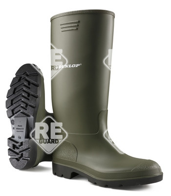 DUNLOP PRICEMASTOR Grüne, säurebeständige PVC-Stiefel 35
