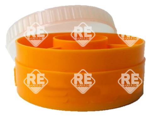 Pillendose, 3-Fächer, tägliche, rund