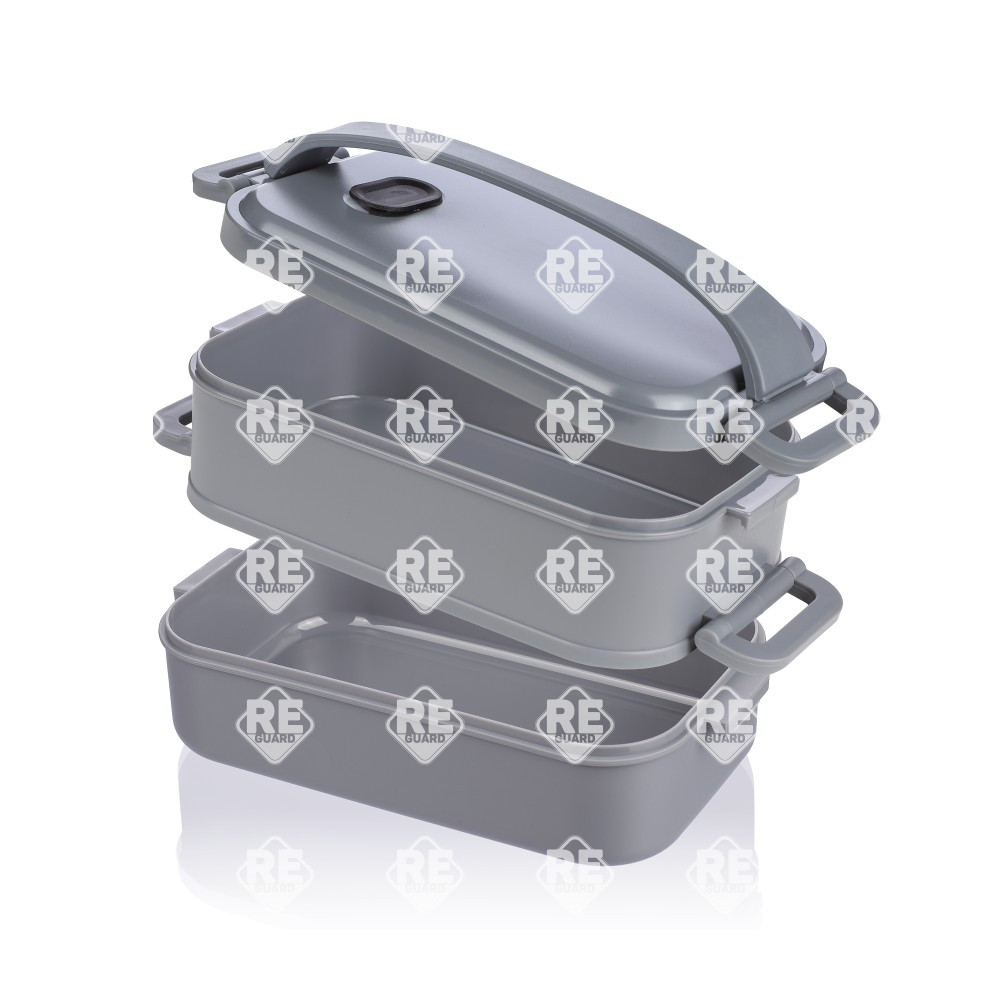 Lunchbox schwarz 2x800 ml