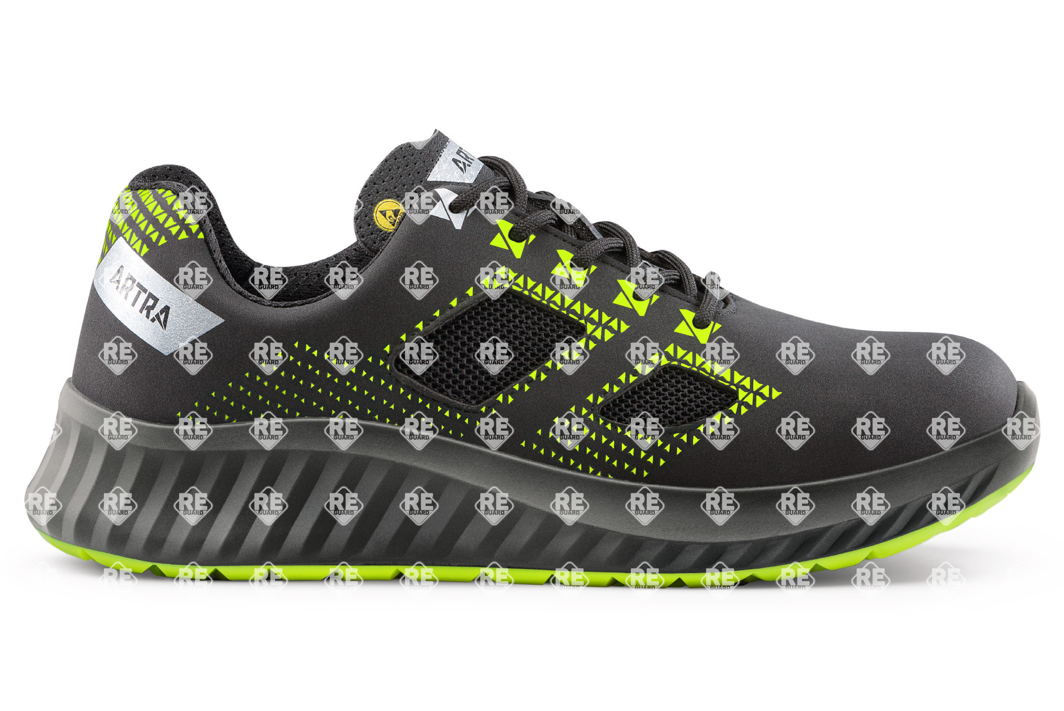 ARTRA ARCASIO 732 618080 S1P ESD SRC gelb/schwarz Sicherheitshalbschuhe 35