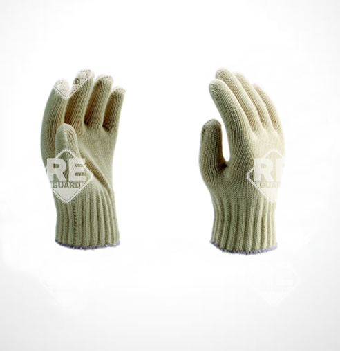 Gefütterter Baumwollhandschuh, Größe 8