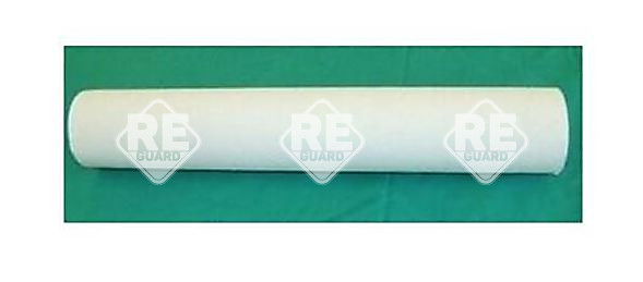 Gummiblatt 90 cm breit, weiß, RG, 10 m/ Rolle