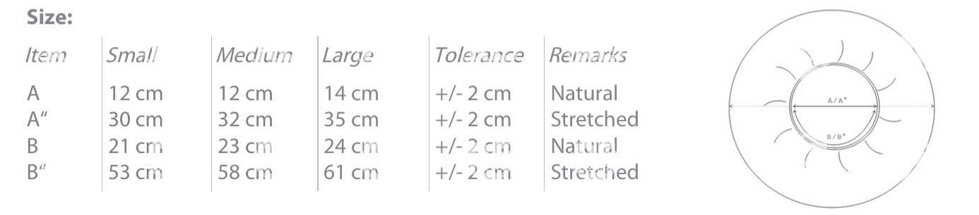 Baretthaube Celos PP 58cm weiß