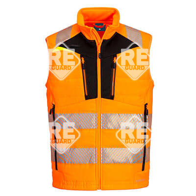 DX4 Hi-Vis Softshell Winterweste Orange/Schwarz S