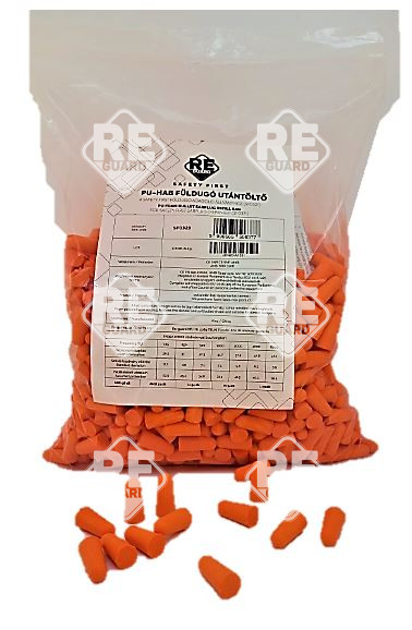 Guarder Pu Foam Bullet Ohrstöpsel Nachfüllbeutel orange