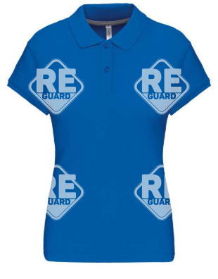 KA242 damen-pique-poloshirt mit kurzarm schwarz 2XL