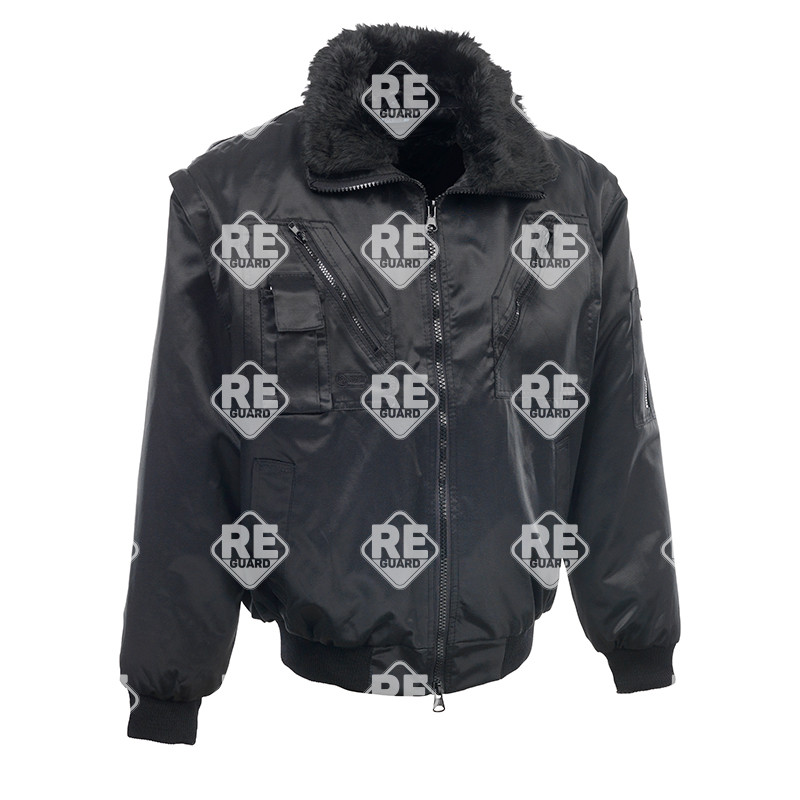 Rock Pilotenjacke, schwarz, Größe 2XL