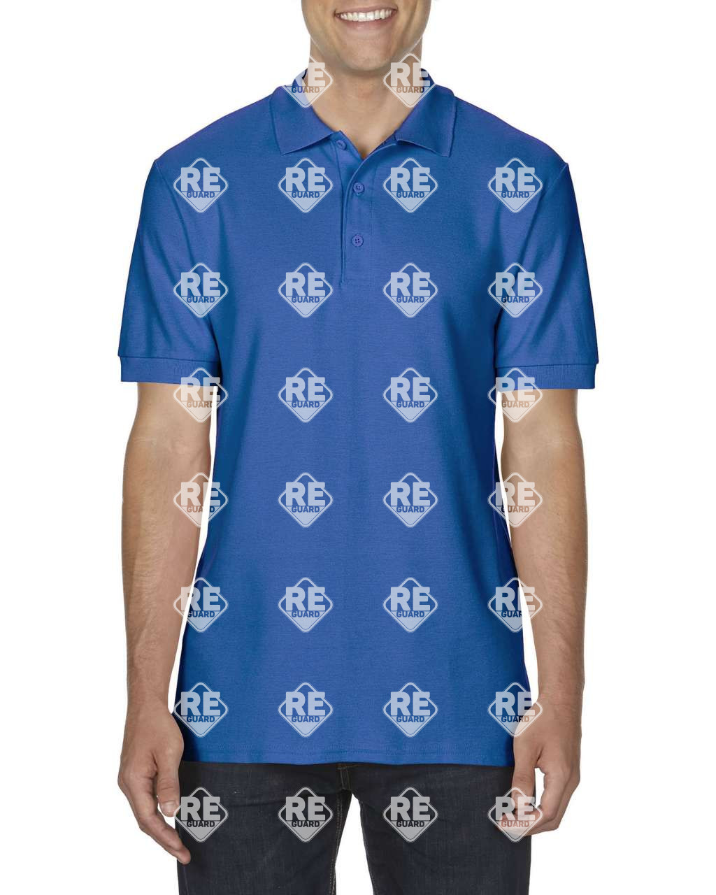 PREMIUM COTTON® ERWACHSENE DOPPEL PIQUÉ POLO Schwarz 2XL