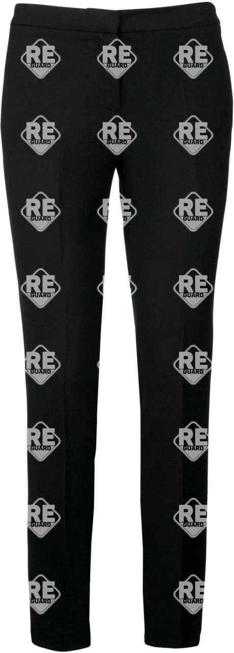 Taillierte damenhose Kariban anthrazit meliert 2XL