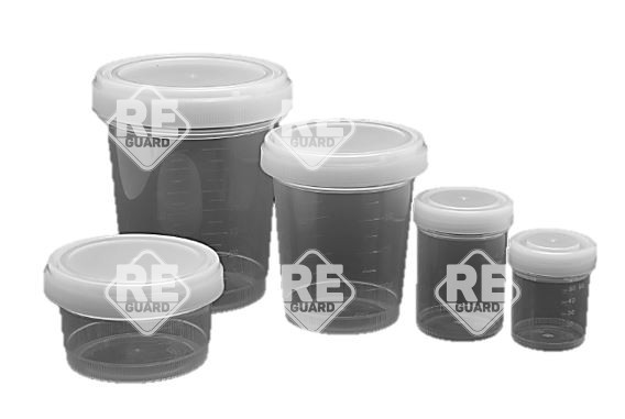 Formalinbeständige Kunststoff Schraubdose transparent 5 ml