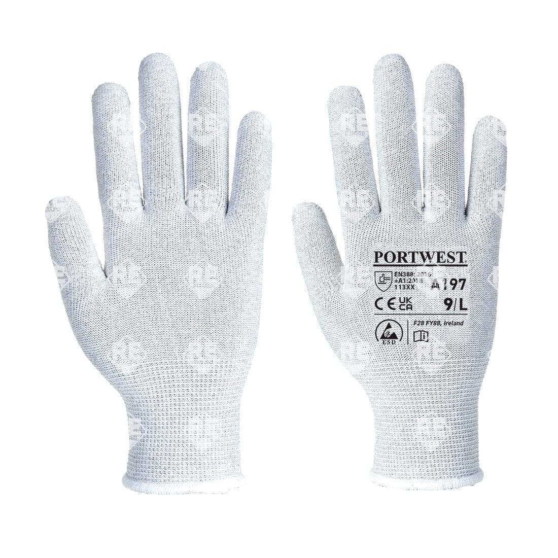 Antistatic Shell Handschuh grau L