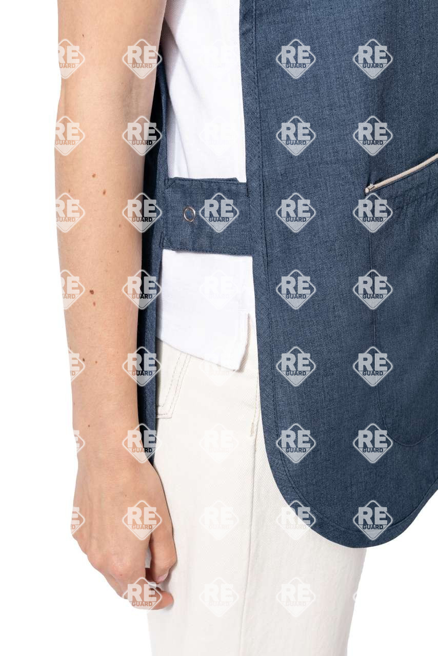 KA822 DAMEN-TUNIKA blue jean 2XL/3XL