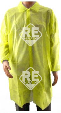 Besuchermantel Guarder mit Klettverschluss PP 25g gelb XL