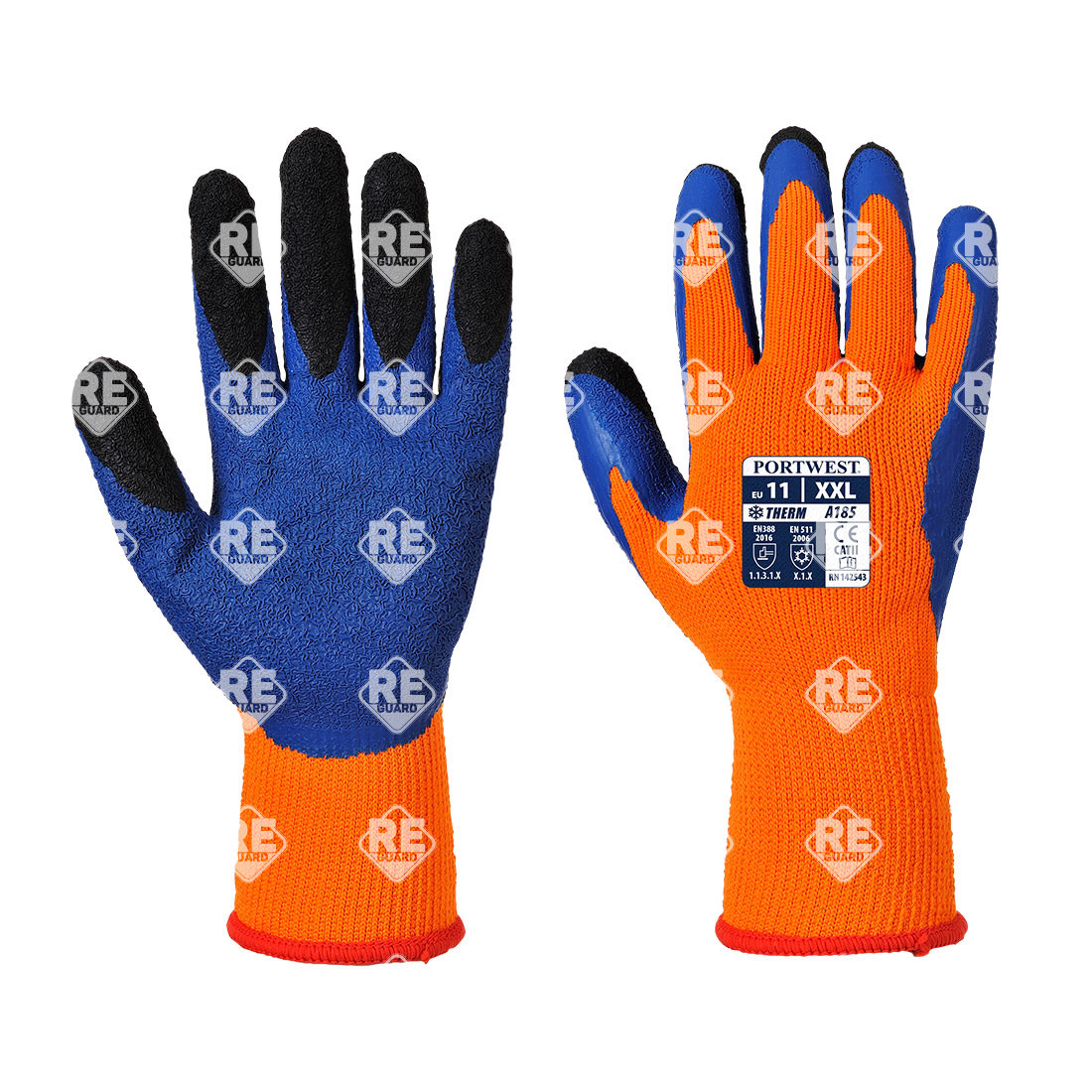 Duo-Therm Handschuh orange/blau L