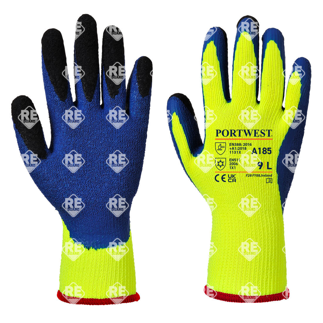 Duo-Therm Handschuh orange/blau L