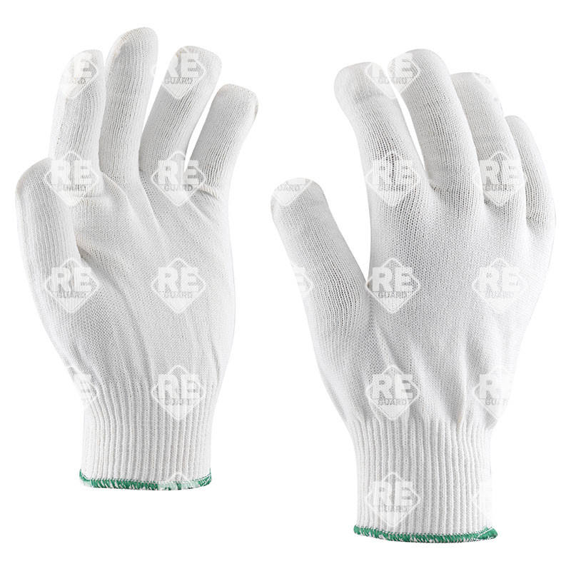 Poliamid-Baumwollhandschuh, Größe 6, dreifädig, Nadelfeinheit 14