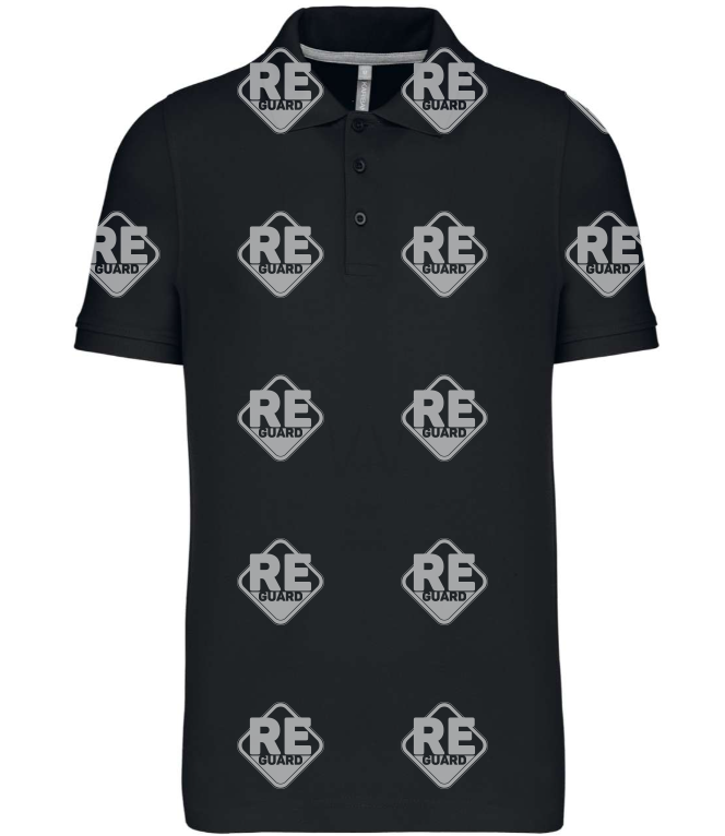 KA241 herren-piqué-poloshirt mit kurzarm schwarz 2XL