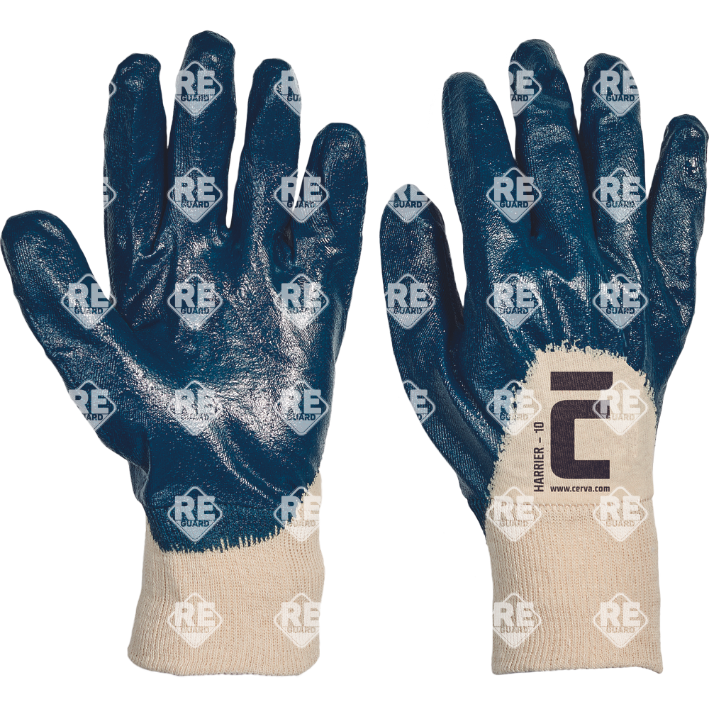 HARRIER kék mártott nitril kesztyű - 7