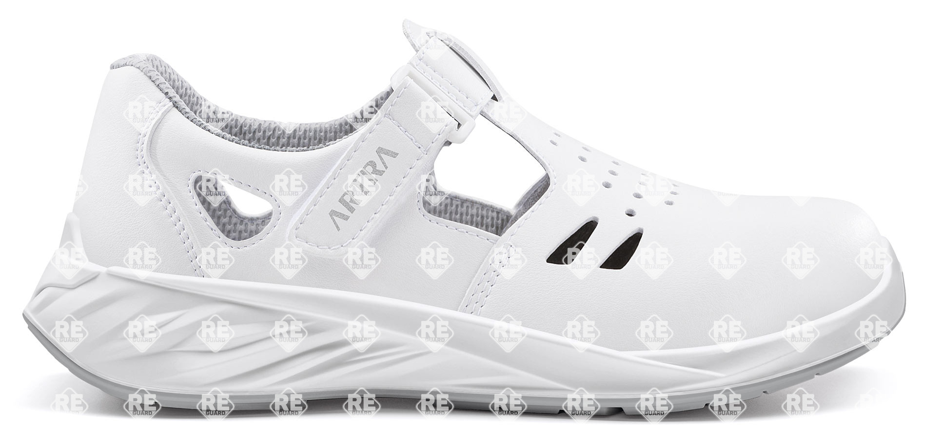 ARTRA ARMEN 9008 1010 S1 white sandals with composite toe cap 35