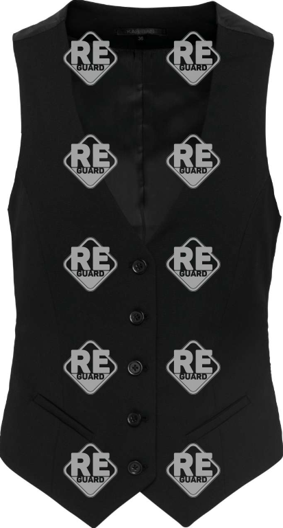 Damenweste aus mischgewebe Kariban schwarz 34