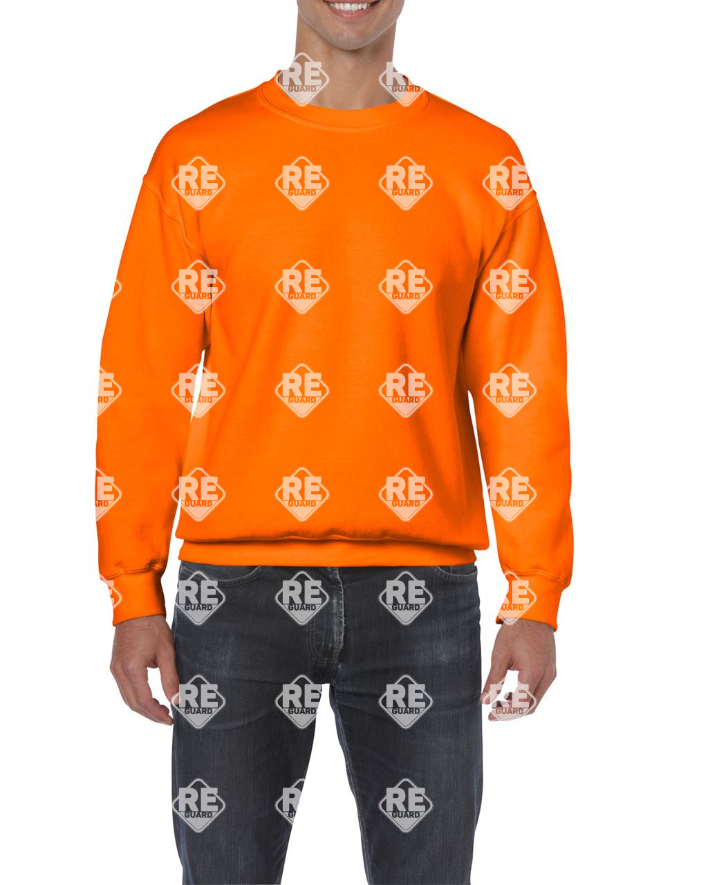 HEAVY BLEND™ SWEATSHIRT MIT RUNDHALSAUSSCHNITT FÜR ERWACHSENE Ash 2XL