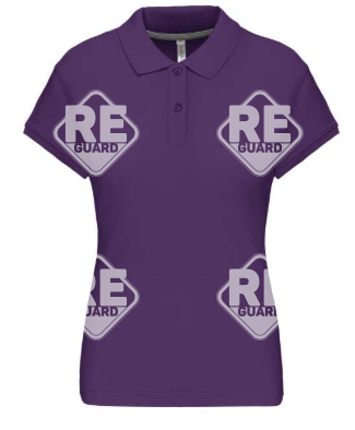 KA242 damen-pique-poloshirt mit kurzarm schwarz 2XL