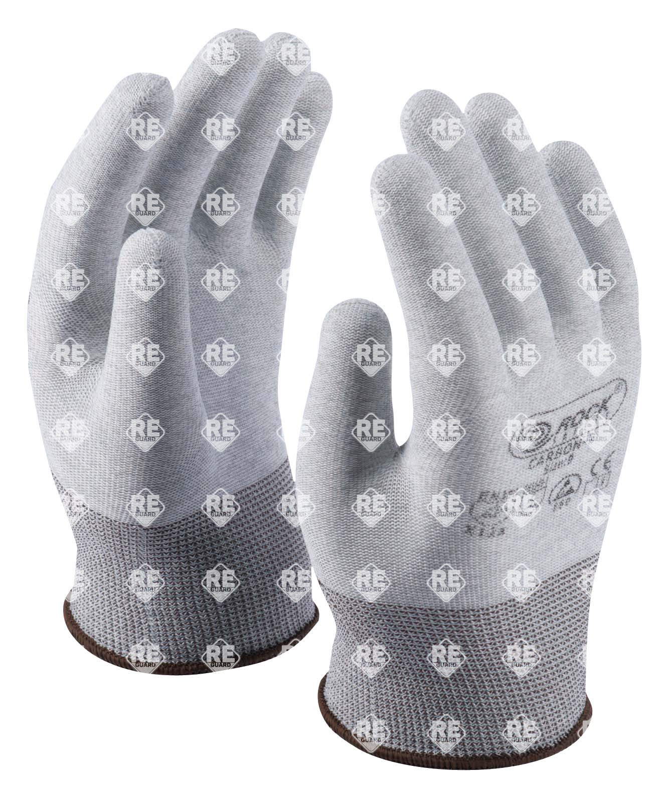 Strickhandschuh, Größe 6, mit Kohlefasern, ohne Beschichtung