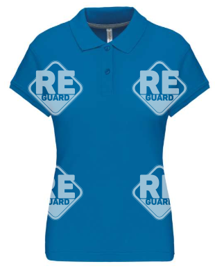 KA242 damen-pique-poloshirt mit kurzarm schwarz 2XL