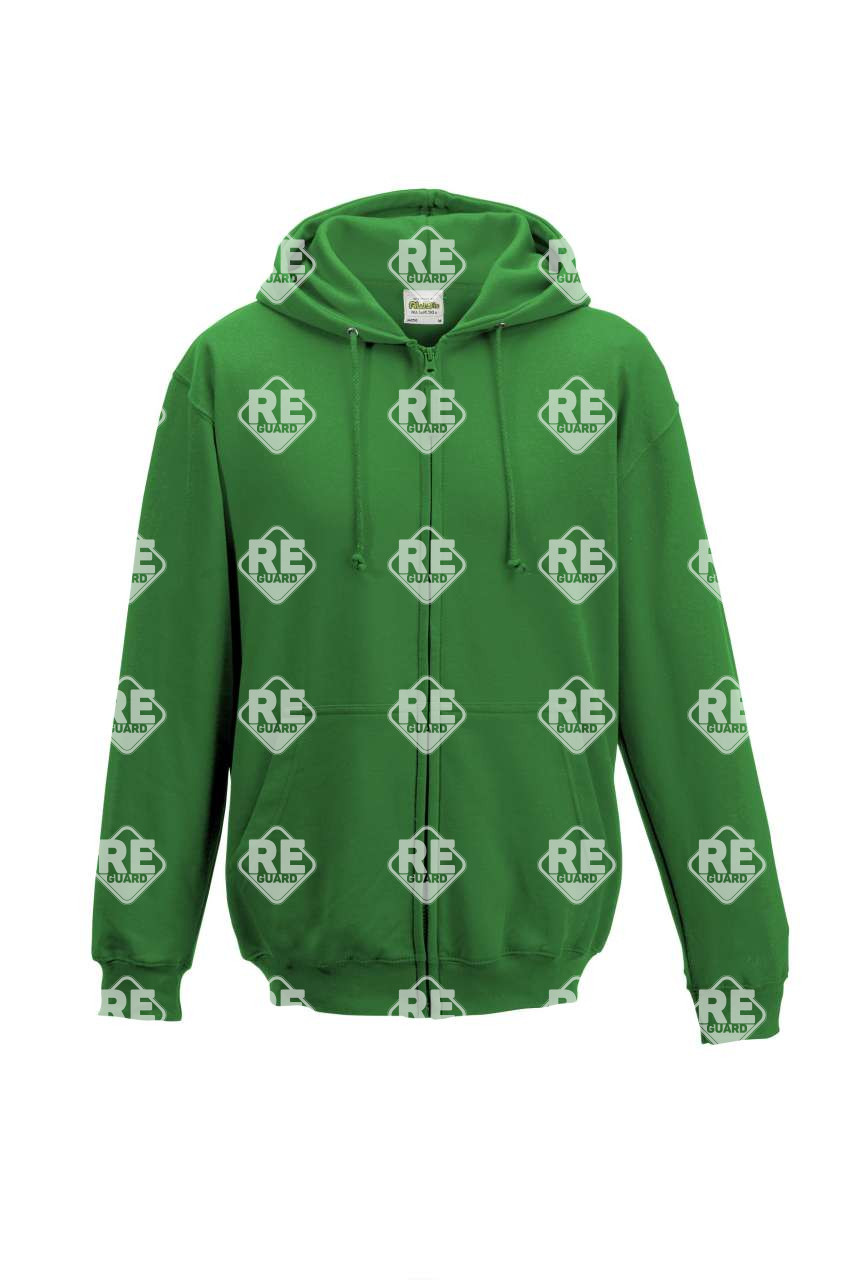 Pullover AWD Just Hoods 050, Rundhalsausschnitt, mit Kapuze, mit Reißverschluss, weiß 2XL