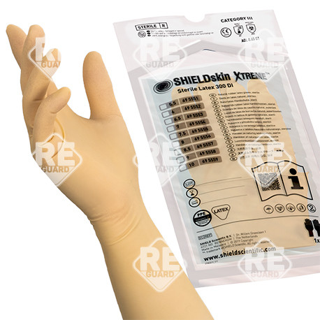SHIELDskin XTREME STERIL Latex PF 300 DI pf handspez.Reinraumhandschuh 20 Paar/PEBeutel 5.5